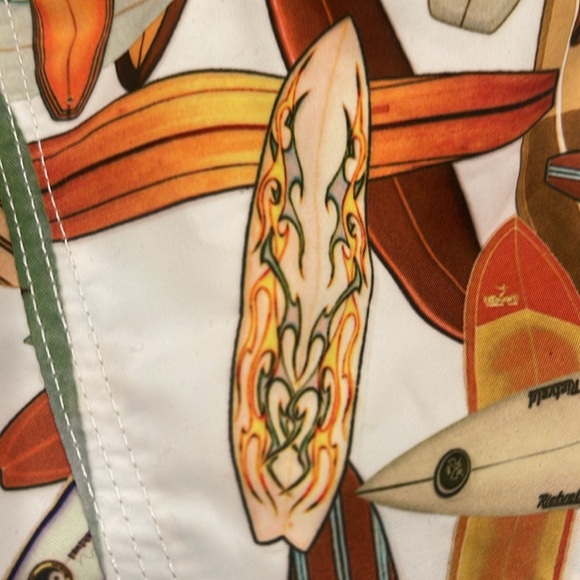 B0853 Vintage Rietveld Shorts made in USA. Size 34. Beautiful board shorts! - Picture 9 of 11